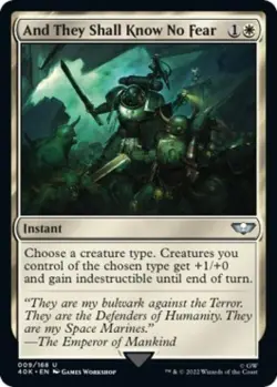 MTG English And They Shall Know No Fear NM Normal - Image 1