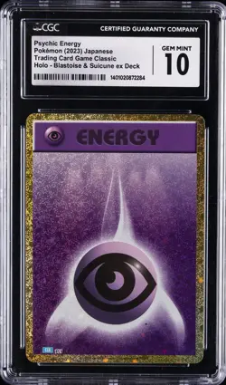 2023 POKEMON JPN TRADING CARD GAME CLASSIC PSYCHIC ENERGY CGC 10 GEM MINT - Image 1