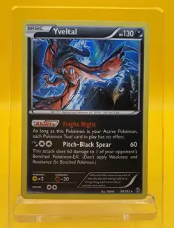 Yveltal 94/162 Holo Rare Breakthrough Set Pokemon Card 2015 MP - Image 1