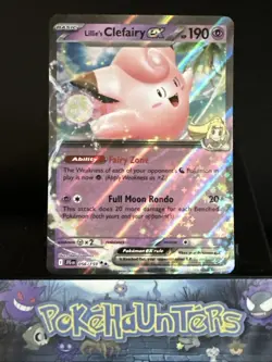 Pokemon Card Lillie’s Clefairy EX 056/159 Journey Together Double Rare Near Mint - Image 1