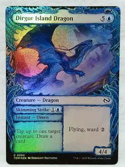 Dirgur Island Dragon 294 (Showcase) Tarkir: Dragonstorm Foil Magic The Gathering - Image 1