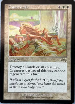 Catastrophe Urza's Saga 6/350 Rare MTG Magic The Gathering LP (B) - Image 1