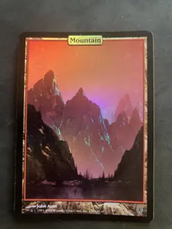 Mountain - Full Art Unhinged Foil Near Mint - Image 1
