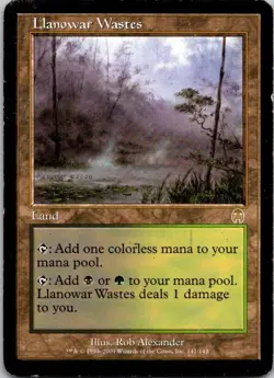 MTG Magic The Gathering Llanowar Wastes Apocalypse Played See Scan - Image 1