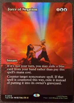 Force of Negation 0013 TLE Borderless Foil MTG Avatar NM/M - Image 1