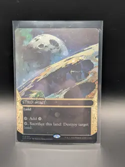 MTG - Strip Mine - GALAXY FOIL BORDERLESS - Land (C) - EOS #130 - Mythic - NM - Image 1