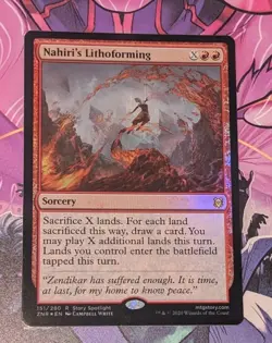 MTG *FOIL * Zendikar Rising Rare NAHIRI'S LITHOFORMING NM - Image 1