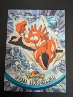 2000 Topps Pokemon TV Animation Edition Kingler #99 Blue Topps Logo - Image 1