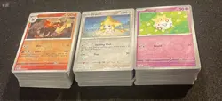 Scarlet & Violet Era Reverse Holo Bulk Lot (300) Pokemon Tcg -C/UC Rev Holo Only - Image 1