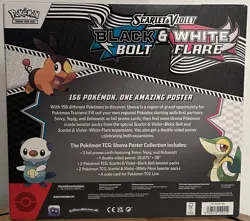 Pokemon Scarlet & Violet Black Bolt and White Flare Poster Collection NEW - Image 2