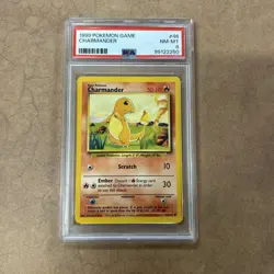 Graded PSA 8 1999 Pokemon Game Charmander #46 - Image 1