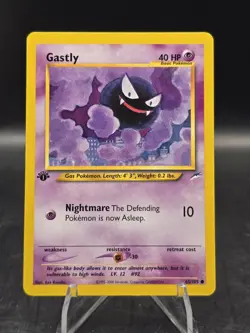 Pokemon TCG Gastly 65/105 1st Edition Neo Destiny Regular Common NM - Image 1