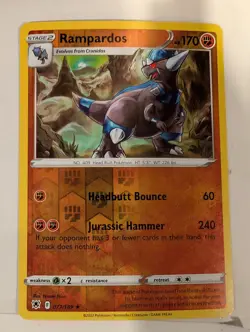 Rampardos 077/189 SWSH Astral Radiance Pokemon Reverse Holo Foil Nice! - Image 1