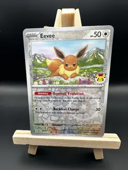 Pokemon Card Eevee 074/131 Pokemon Day Stamped Promo 2025 Reverse Holo NM - Image 1