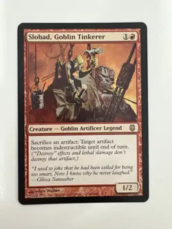 Slobad Goblin Tinkerer MTG Magic the Gathering Card NM Near Mint Darksteel - Image 1