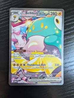 Iono's Bellibolt EX Sir 183/159 SV09 Holo Pokemon TCG Card Journey Together - Image 1