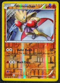 Hitmonchan 2016 Generations Reverse Holo Rare Pokemon Card 48/83 (NM) - Image 1