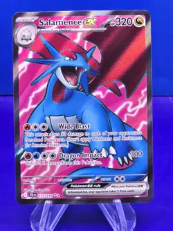 Pokemon TCG Salamence EX Full Art Holo Ultra Rare Card 177/159 Journey Together - Image 1