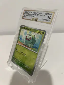2023 Pokemon SV Promo 1/ 165 Bulbasaur Rev Holo Gem MT 10 Graded Card - Image 2