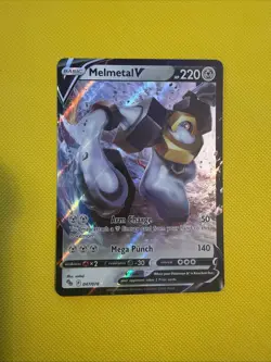 Pokemon TCG Melmetal v Holo Ultra Rare Card 047/078 Pokemon Go NM Mint - Image 1
