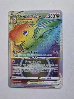 Dragonite VSTAR 081/078 Full Art Rainbow Secret Rare pokemon GO Card - Image 1