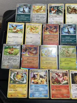 (30) EEVEE CARDS LOT VTG GLACEON LEAFEON ESPEON JOLTEON EVOLUTION Holo Stamped - Image 2