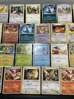 (30) EEVEE CARDS LOT VTG GLACEON LEAFEON ESPEON JOLTEON EVOLUTION Holo Stamped - Image 3