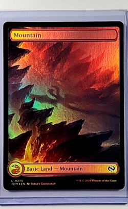 2025 MTG Magic The Gathering TDM Tarkir Dragonstorm Full Art Foil #272 Mountain - Image 1