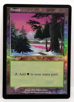 NM Forest Foil Arena Mtg Magic the Gathering 2001 Free Shipping - Image 1