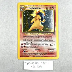 Typhlosion 17/111 Neo Genesis Holo Vintage Pokemon TCG LP - Image 1