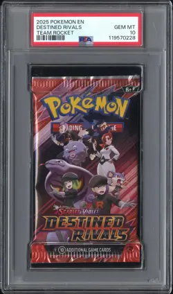 PSA 10 - Destined Rivals (Team Rocket Art) SV Foil Pack - Pokemon - Image 1