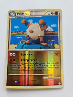 Pokemon Primeape Reverse Holo HS Unleashed 22/95 NM - Image 1