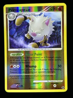 Primeape - 27/106 - D&P Great Encounters - Reverse Holo - Pokemon TCG 2008 - Image 1