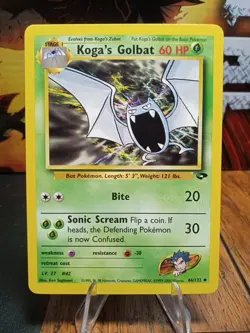 2000 Pokemon Gym Challenge Koga's Golbat #46 Extremely LP - Image 1