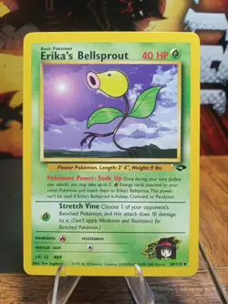 2000 Pokemon Gym Challenge Erika's Bellsprout #38 Extremely LP - Image 1