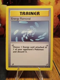 1999 Pokemon Base Set Unlimited Energy Removal #92 VLP - Image 1
