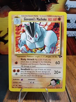 2000 Pokemon Gym Challenge Giovanni's Machoke #42 - Image 1