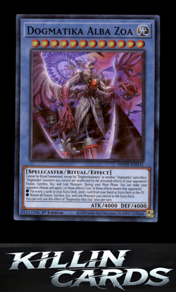 1st Edition Dogmatika Alba Zoa PHHY-EN031 Super Rare Photon Hypernova YuGiOh Car - Image 1
