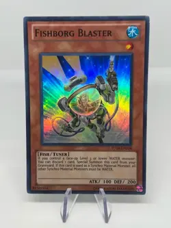 Yu-Gi-Oh Fishborg Blaster Super Rare TU06-EN004 Turbo Pack LP - Image 1
