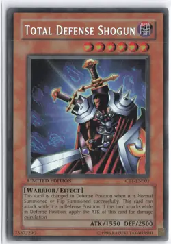 Yugioh - Total Defense Shogun CT1-EN001 Limited - 2004 Collectors Tin - Image 1