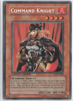 Yugioh - Command Knight CT1-EN003 Limited - 2004 Collectors Tin - Image 1