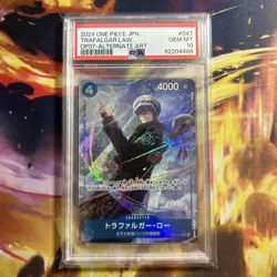 PSA 10 TRAFALGAR LAW OP07-047 R ALT ART ONE PIECE CARD JAPANESE C027 - Image 1