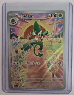 Pokemon TCG Simisage 090/086 Black Bolt Illustration Rare Card - Near Mint - Image 1