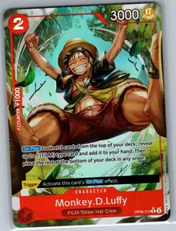 Monkey.D.Luffy (Alt Art) OP06-013 Wings of the Captain - One Piece Card - NM - Image 1