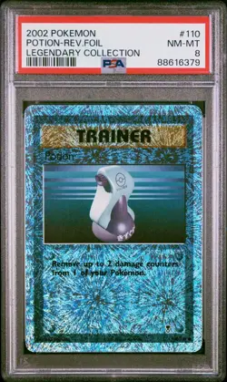 Potion Reverse Holo Foil Legendary Collection 2002 Pokemon Card - PSA 8 NM MINT - Image 1