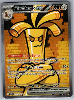 Gholdengo ex 252/182 SV04: Paradox Rift - Pokemon Card - NM - Image 1