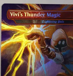 Vivi's Thunder Magic - Lightning Bolt (Rainbow Foil) Secret Lair Drop Foil - Image 3