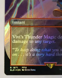 Vivi's Thunder Magic - Lightning Bolt (Rainbow Foil) Secret Lair Drop Foil - Image 4