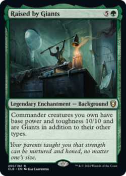 x1 Raised by Giants R MTG Commander Legends: Battle for Baldur's Gate M/NM, Engl - Image 1
