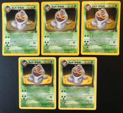Dark Arbok 3 holo (2/82) 2 rare (19/82) Team Rocket set Pokemon cards lot HP - Image 1